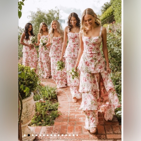 Show Me Your Mumu  Lady Corset Tiered Maxi Dress Garden Romantic size 2X New - Picture 7 of 12